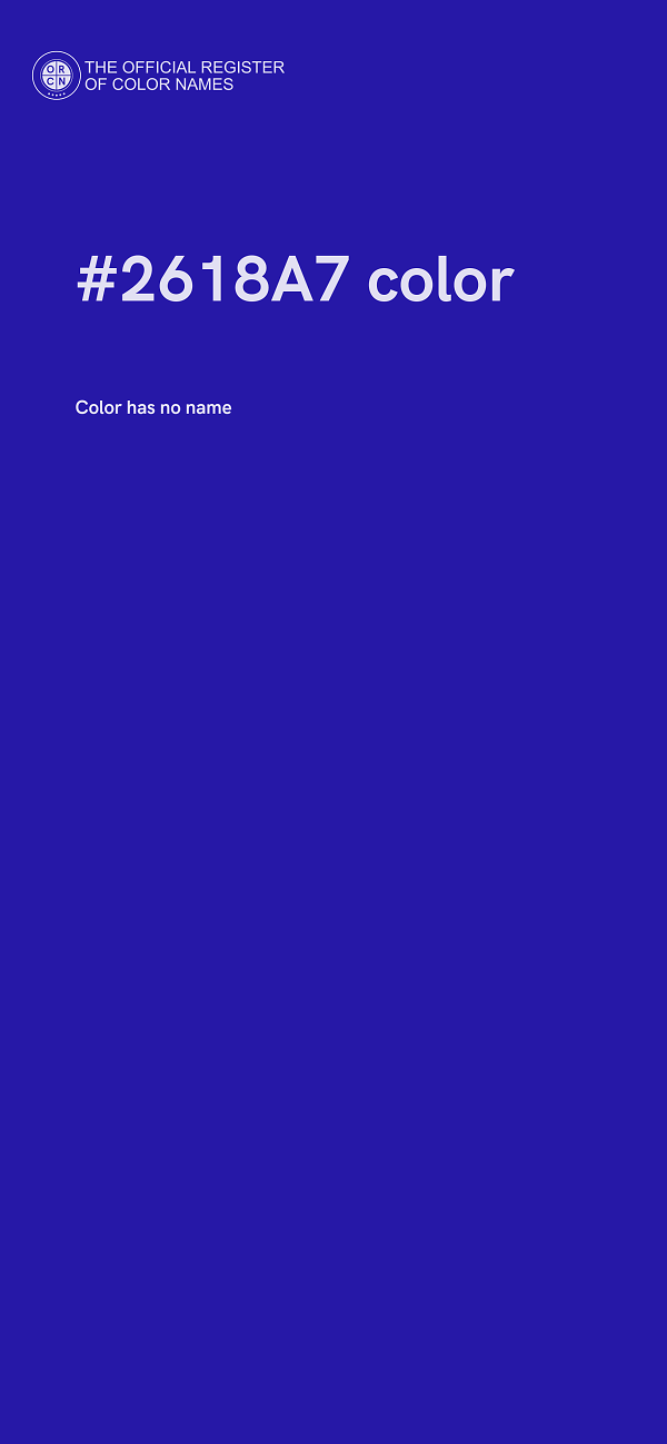 #2618A7 color image