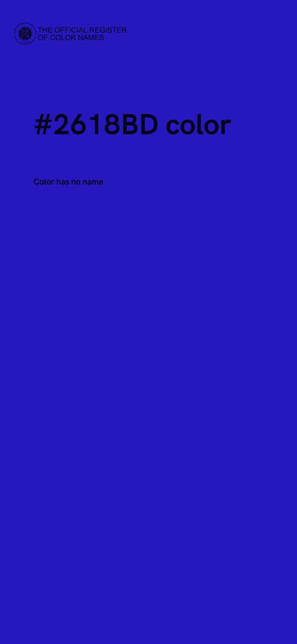 #2618BD color image