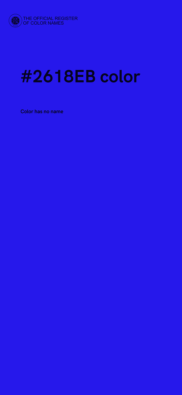#2618EB color image