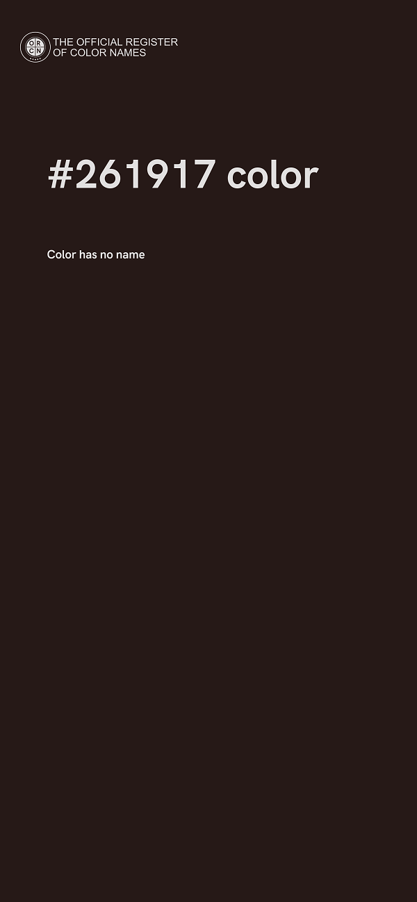#261917 color image