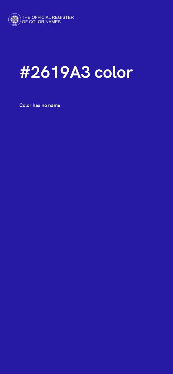 #2619A3 color image