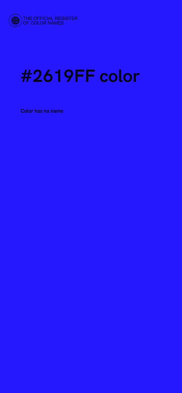 #2619FF color image