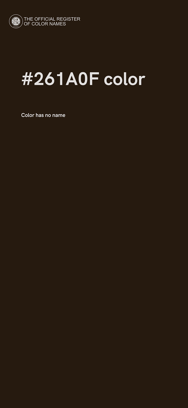 #261A0F color image