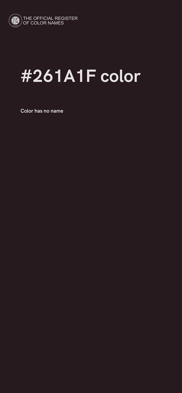 #261A1F color image