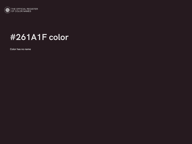 #261A1F color image