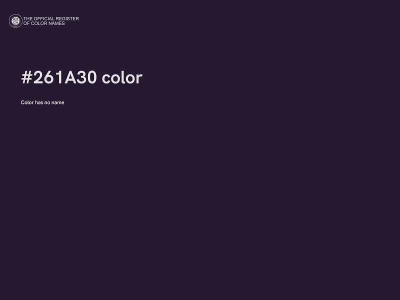 #261A30 color image