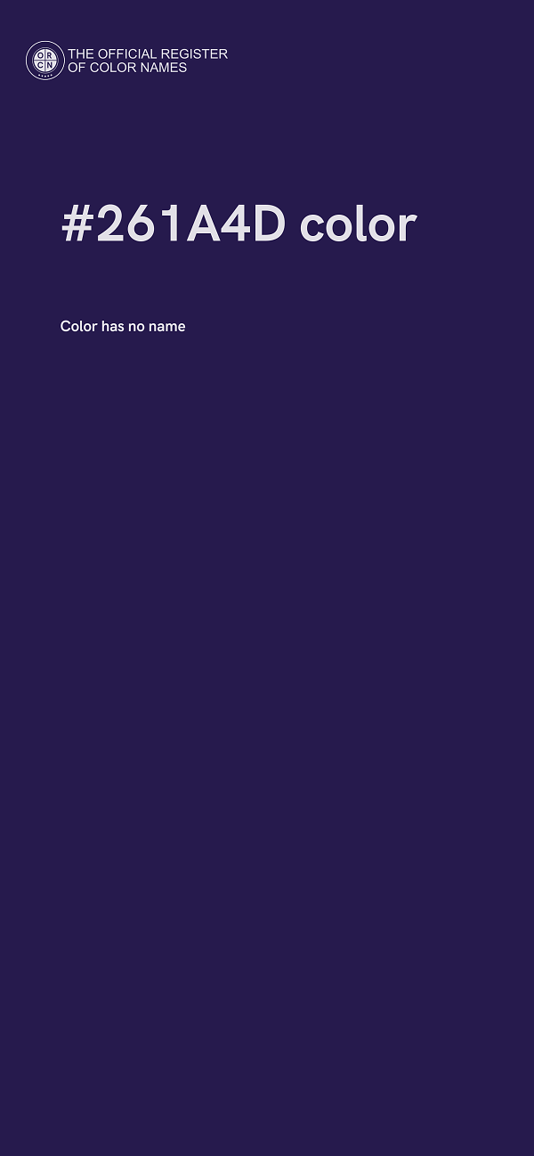 #261A4D color image