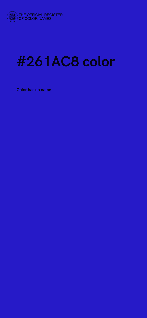 #261AC8 color image