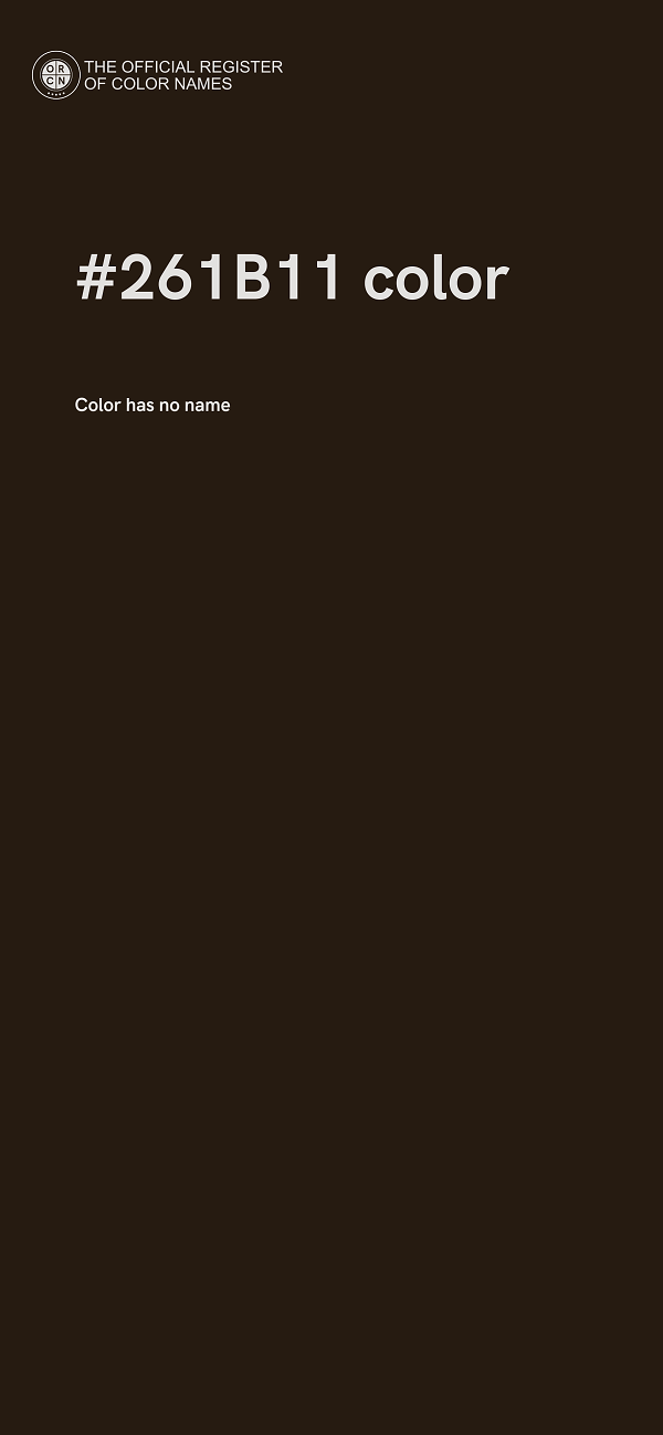 #261B11 color image