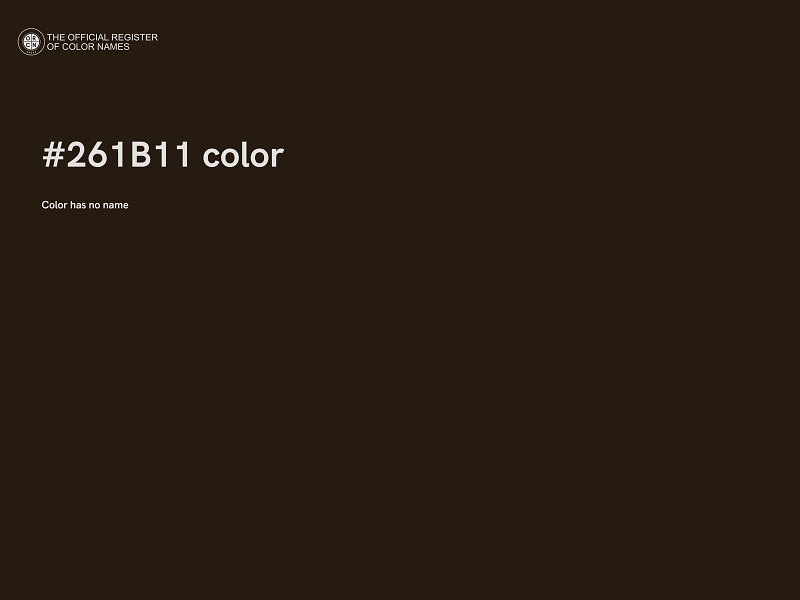 #261B11 color image