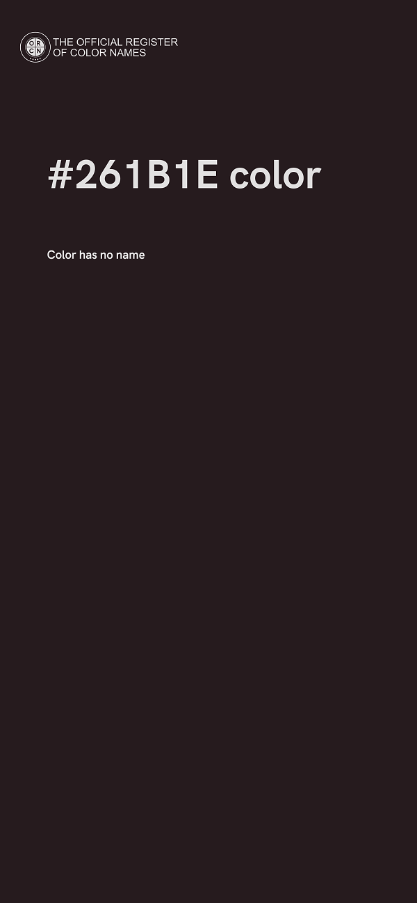 #261B1E color image