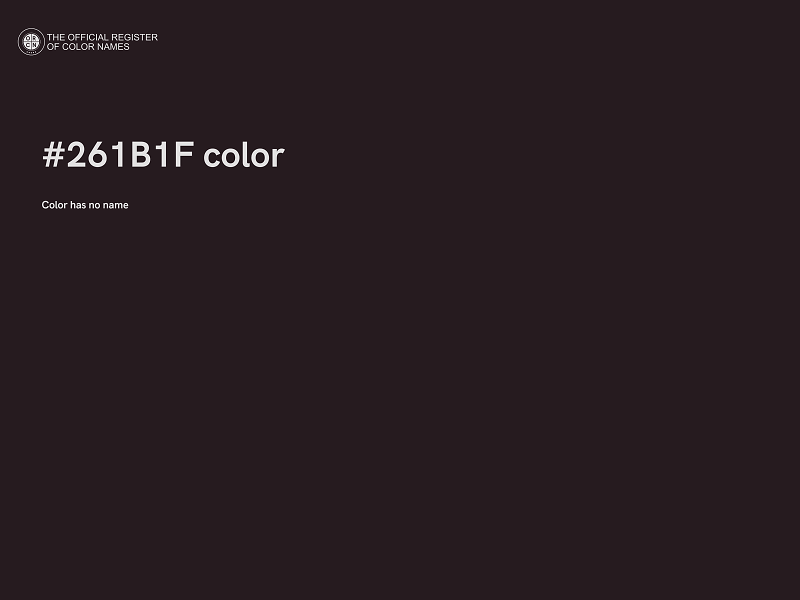 #261B1F color image
