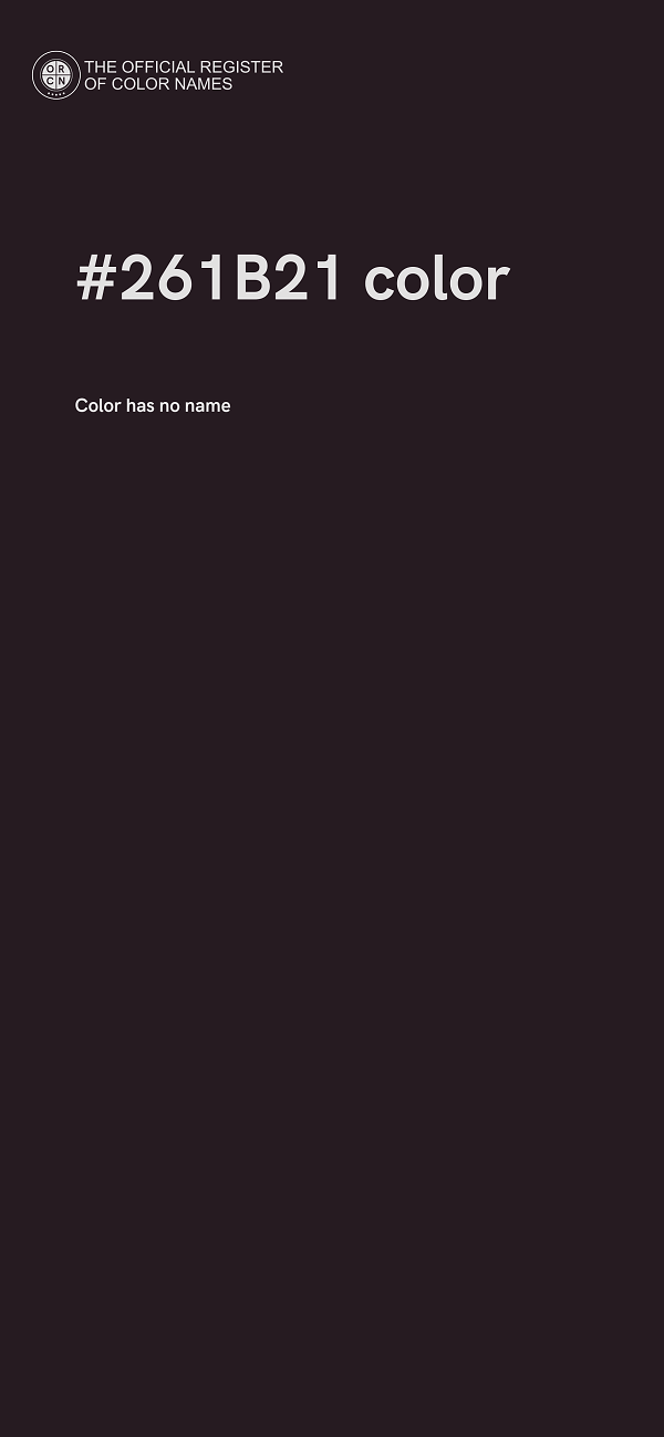 #261B21 color image