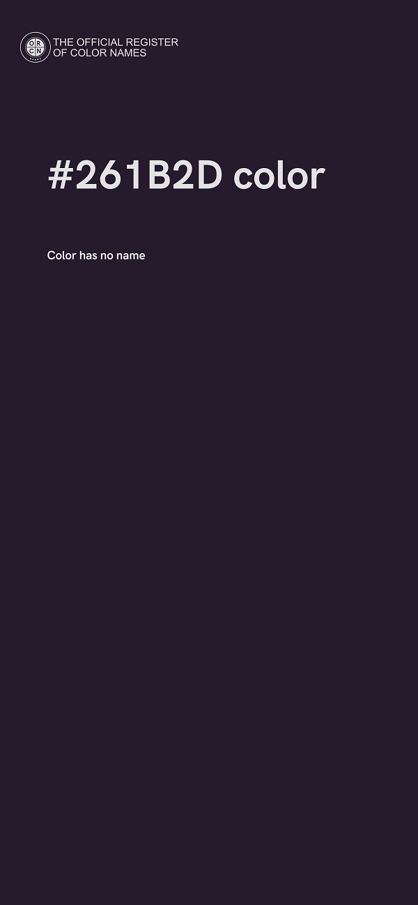 #261B2D color image