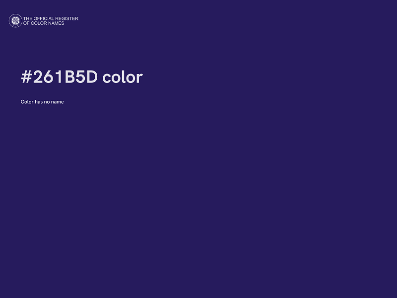 #261B5D color image