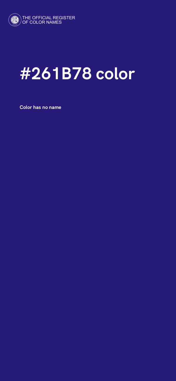 #261B78 color image