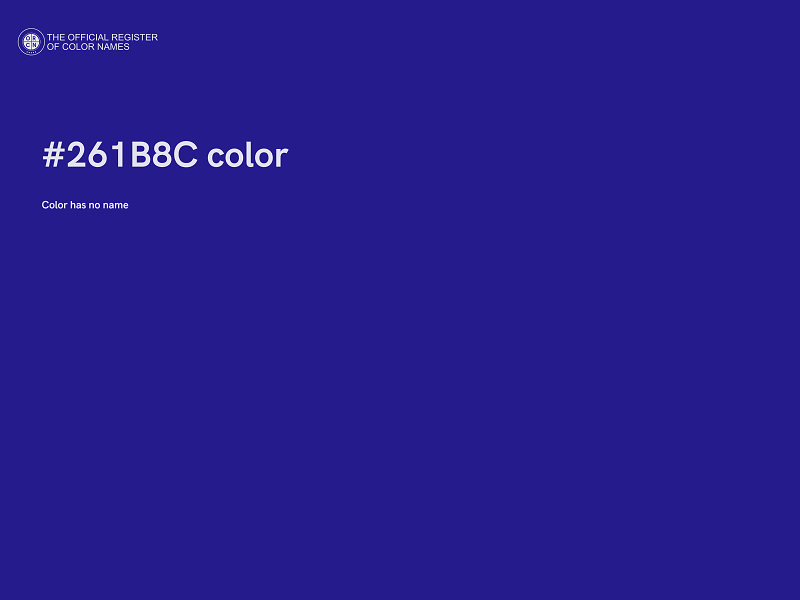#261B8C color image