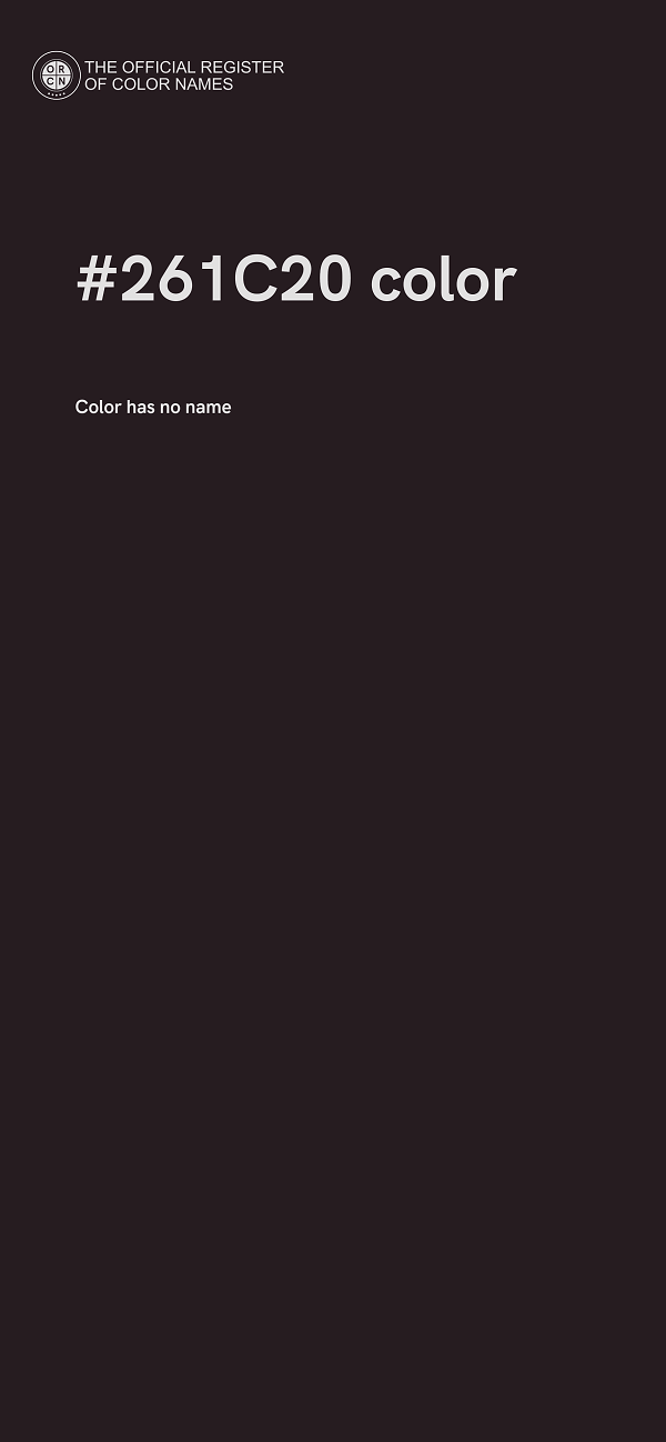 #261C20 color image
