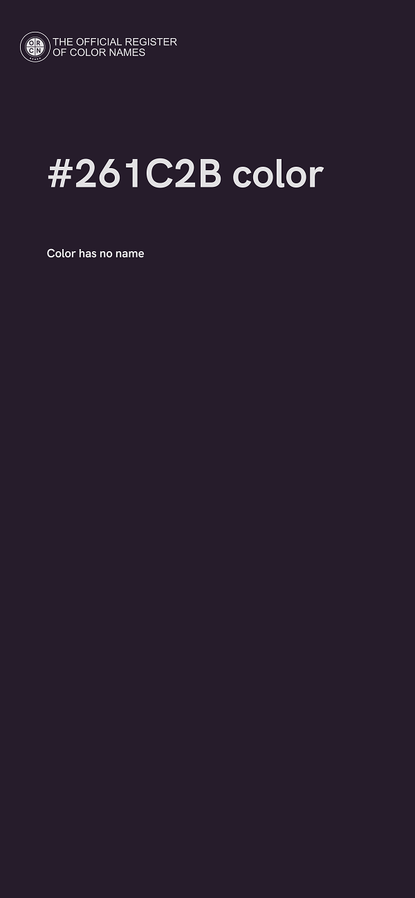 #261C2B color image