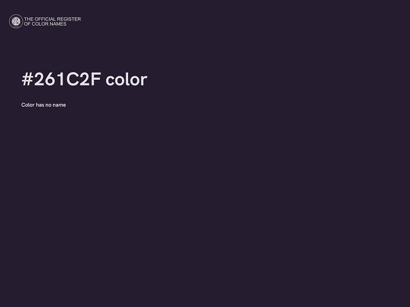 #261C2F color image