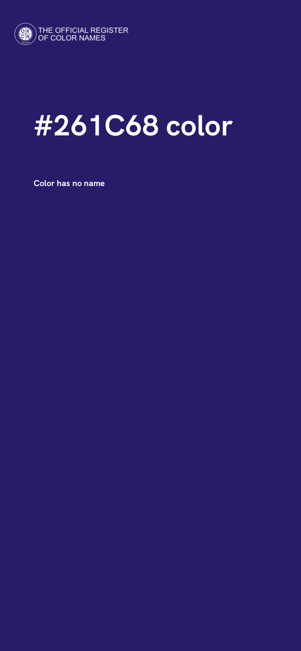 #261C68 color image