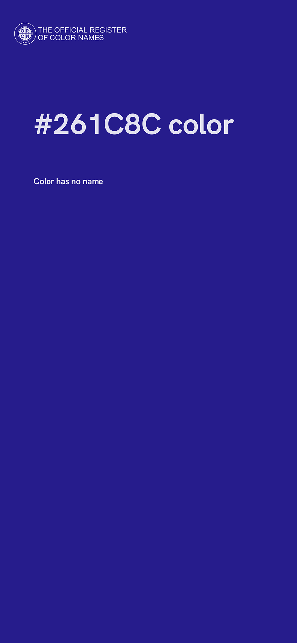 #261C8C color image