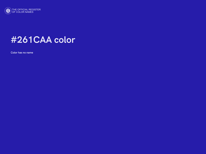 #261CAA color image