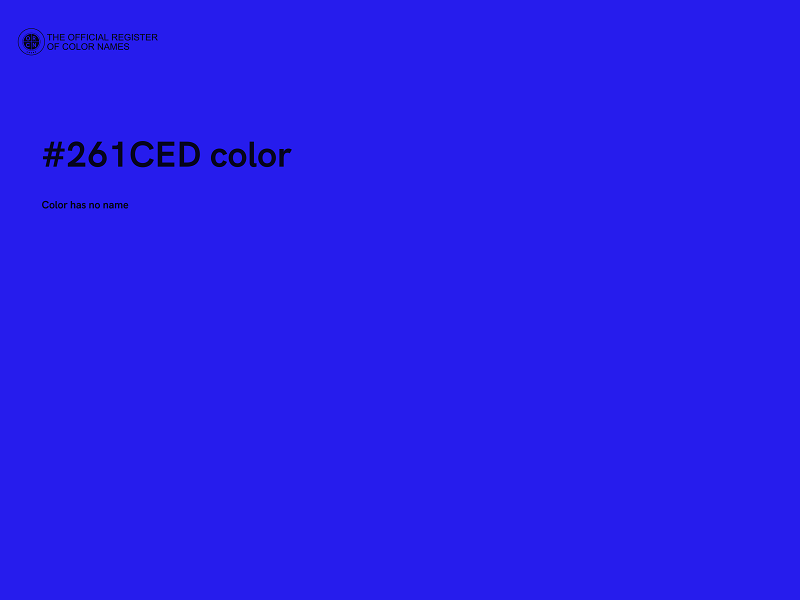 #261CED color image