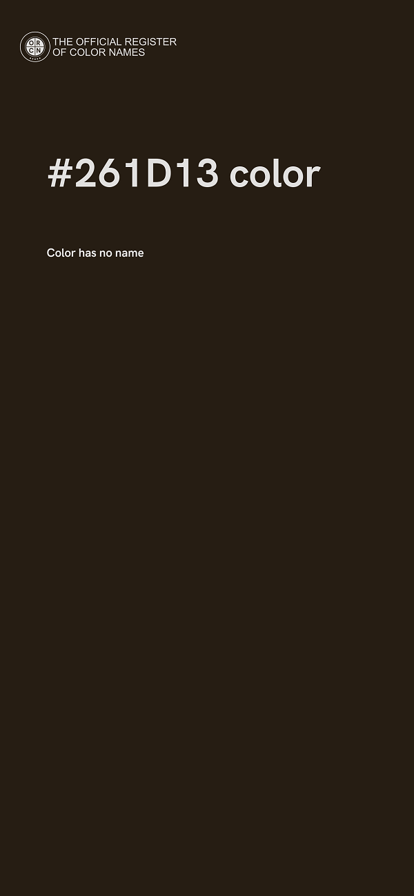 #261D13 color image