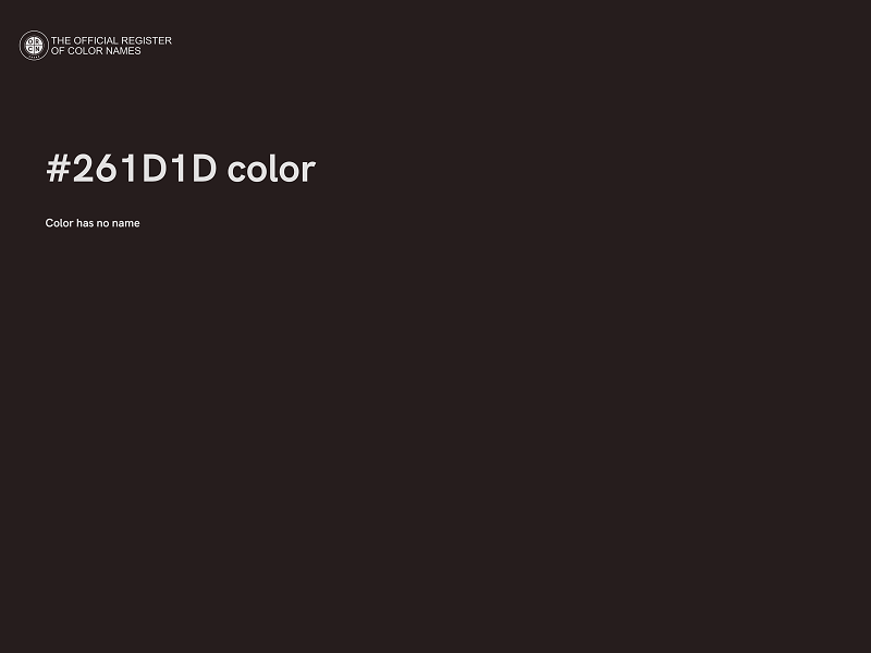 #261D1D color image