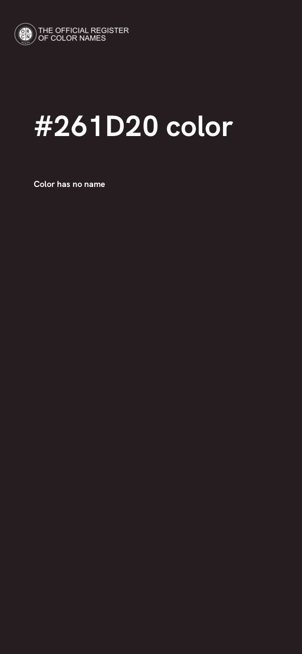 #261D20 color image