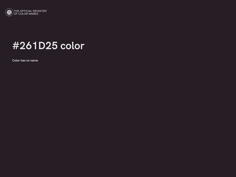 #261D25 color image