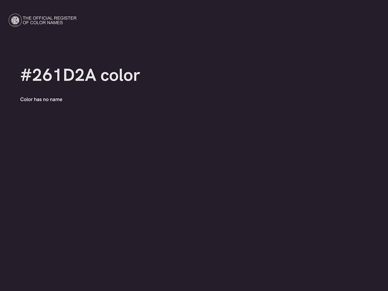 #261D2A color image