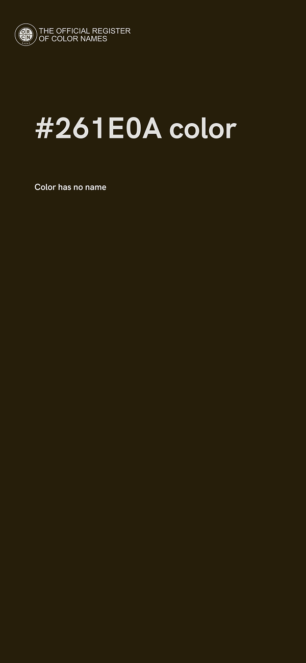 #261E0A color image