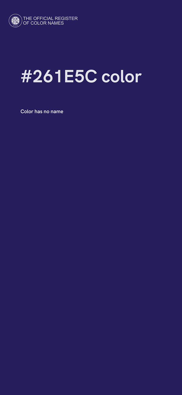 #261E5C color image