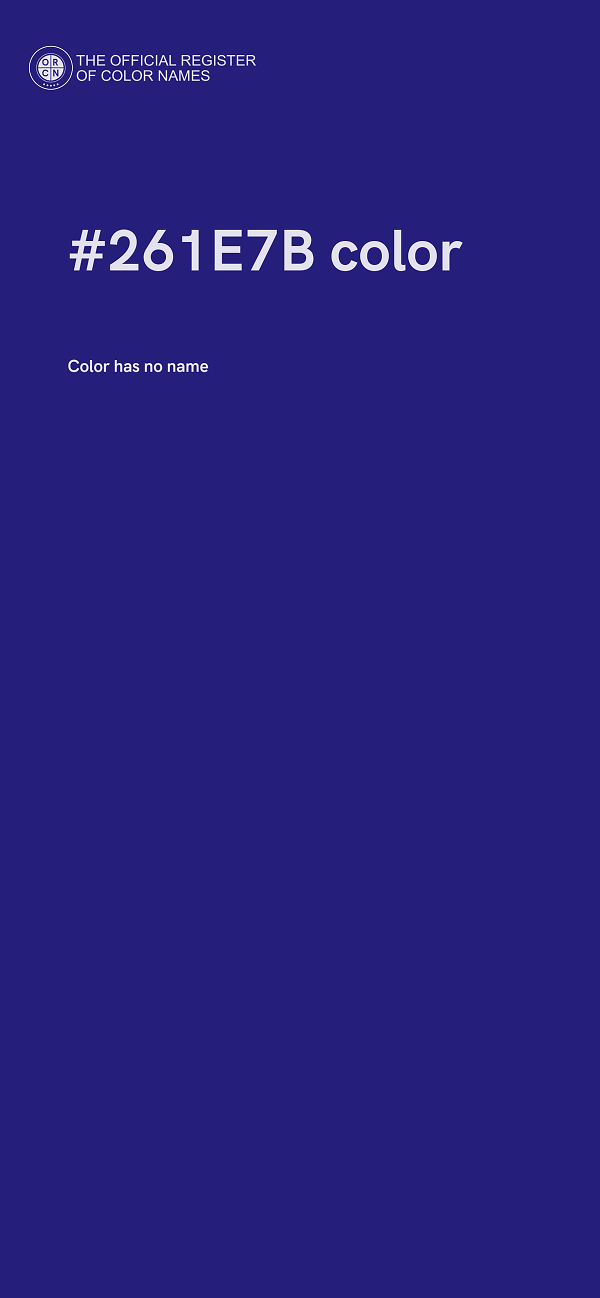 #261E7B color image