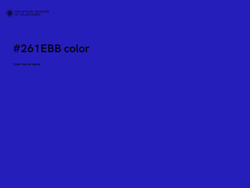 #261EBB color image