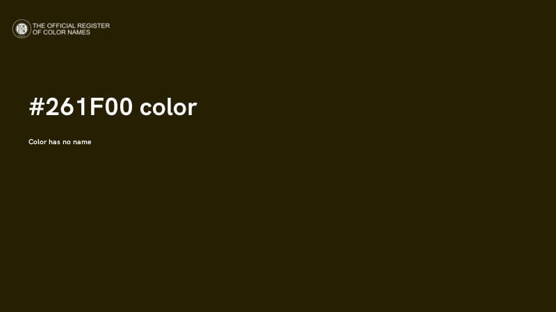 #261F00 color image