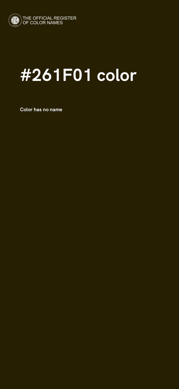 #261F01 color image
