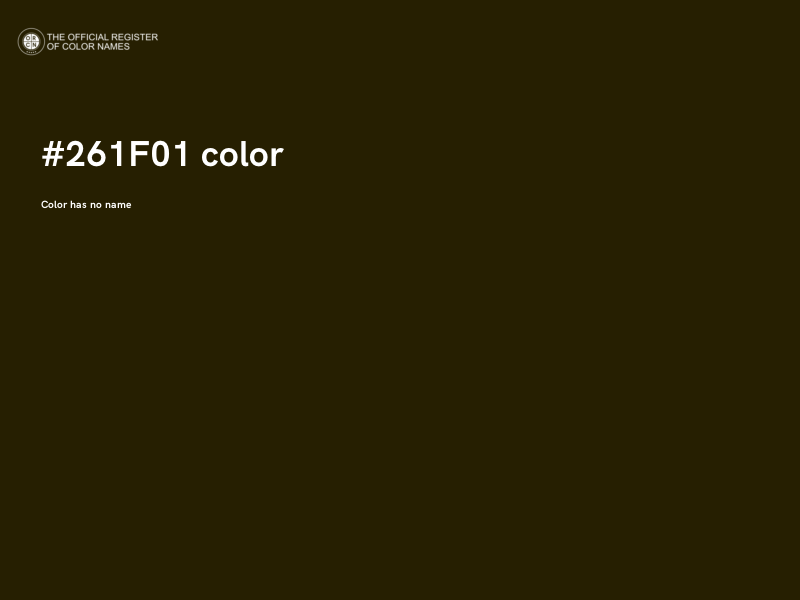 #261F01 color image