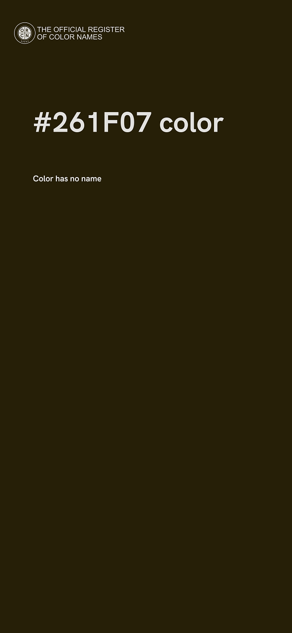 #261F07 color image