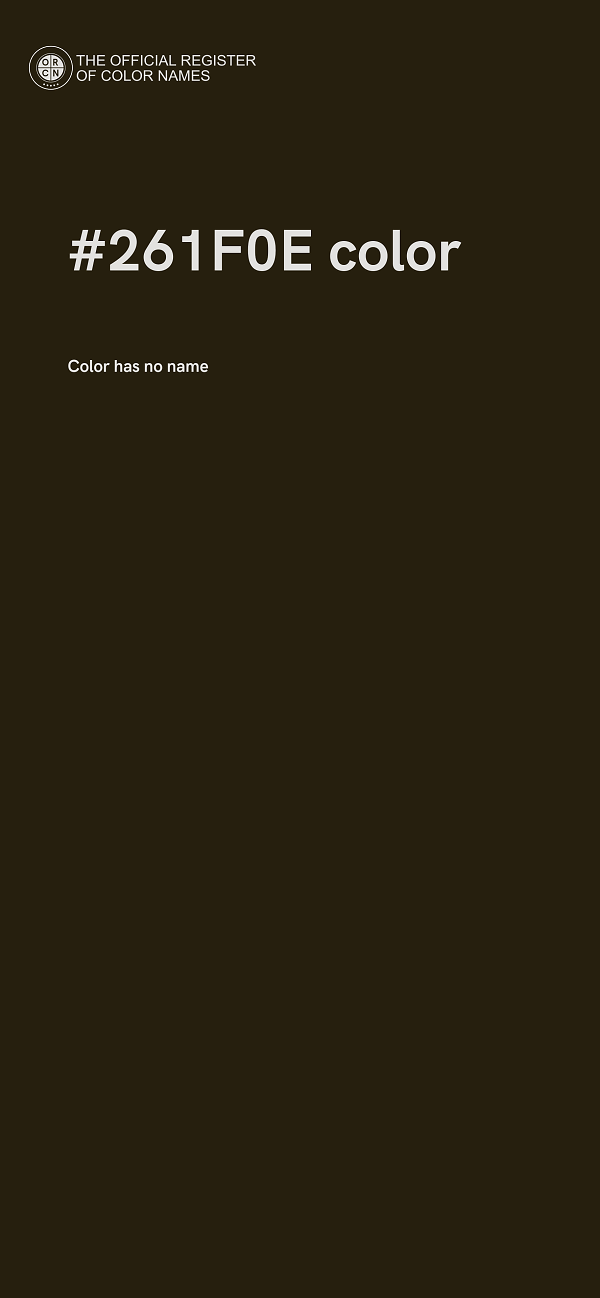 #261F0E color image