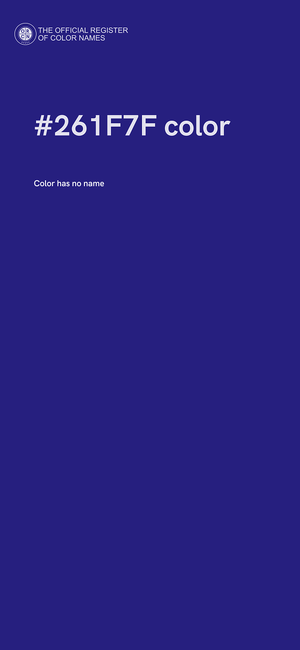 #261F7F color image