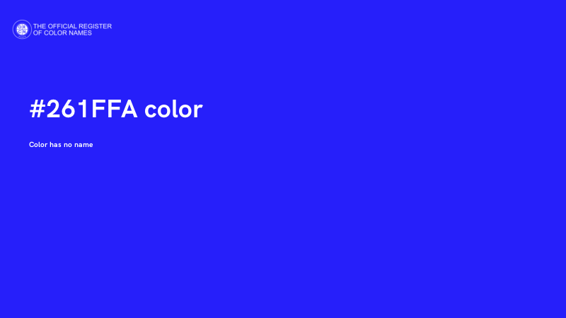 #261FFA color image