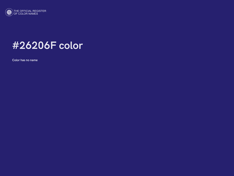 #26206F color image