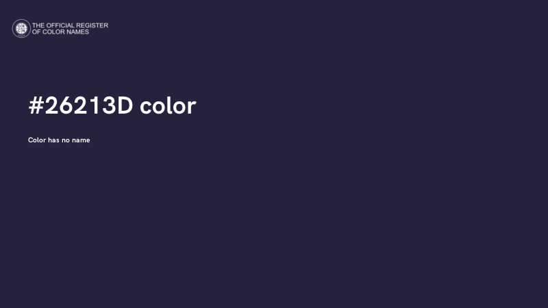 #26213D color image