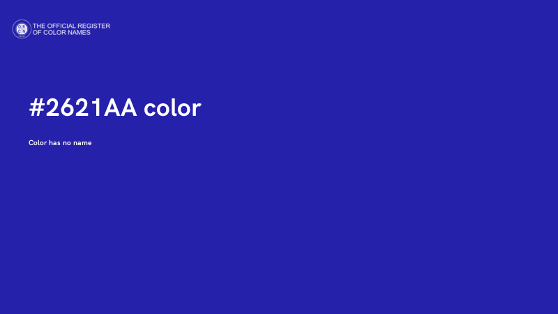 #2621AA color image
