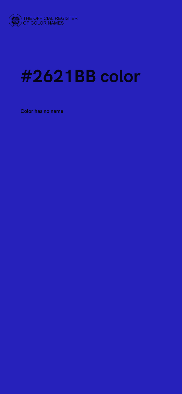 #2621BB color image
