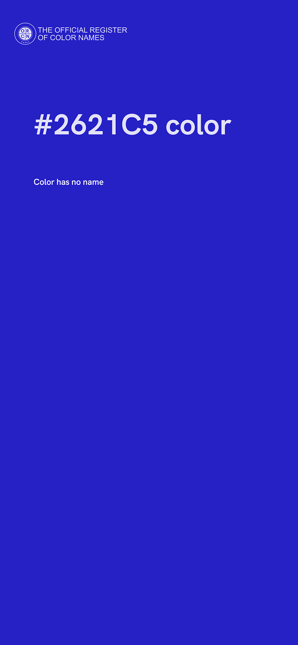 #2621C5 color image