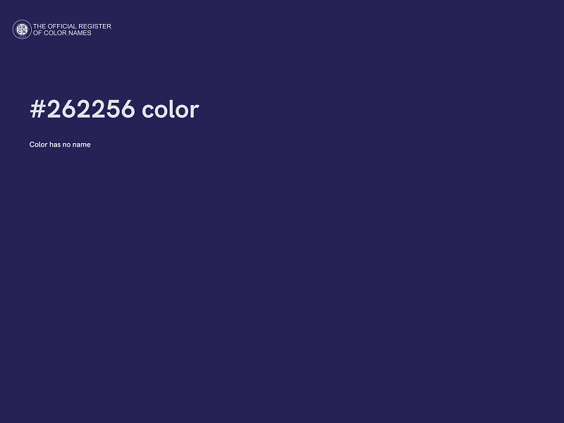 #262256 color image